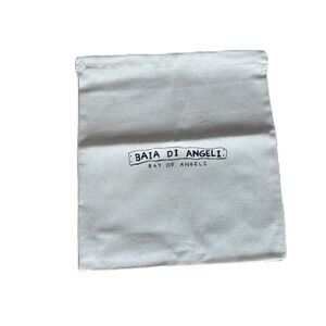 Bay of Angels shoe dust bag cream black